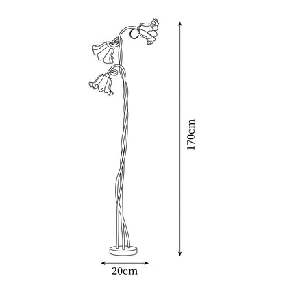 Isolde - Calla Flowers Vloerlamp voor een Betoverende Sfeer