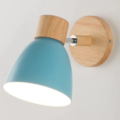 AuraWood - Stijlvolle Macaron Houten Wandlamp