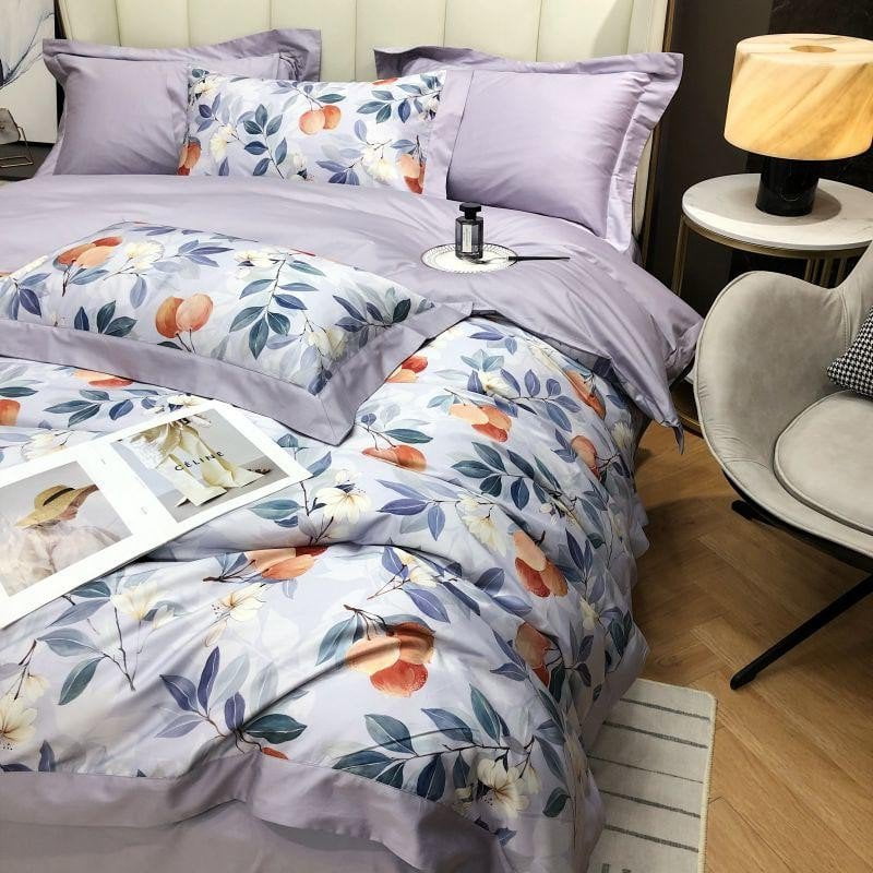 Lavender Bloom - Dekbedovertrekset van Egyptisch Katoen | Luxe, ademend en zacht voor optimaal comfort.