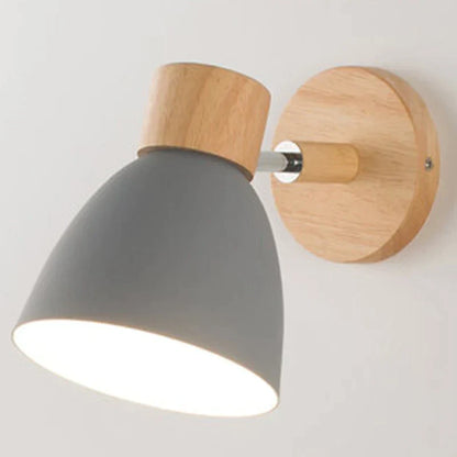 AuraWood - Stijlvolle Macaron Houten Wandlamp