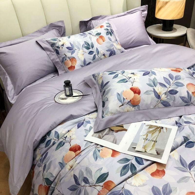 Lavender Bloom - Dekbedovertrekset van Egyptisch Katoen | Luxe, ademend en zacht voor optimaal comfort.