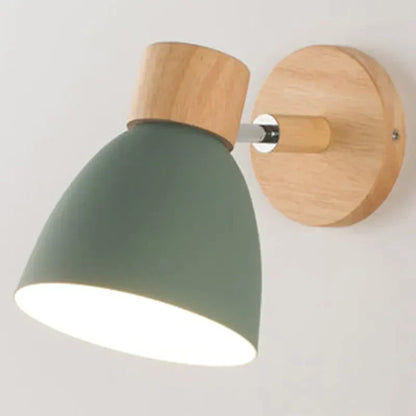 AuraWood - Stijlvolle Macaron Houten Wandlamp