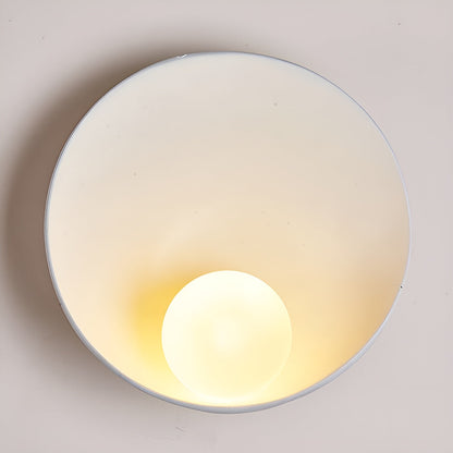 LumiSphère | Witte Wandlamp met Wabi-Sabi Design