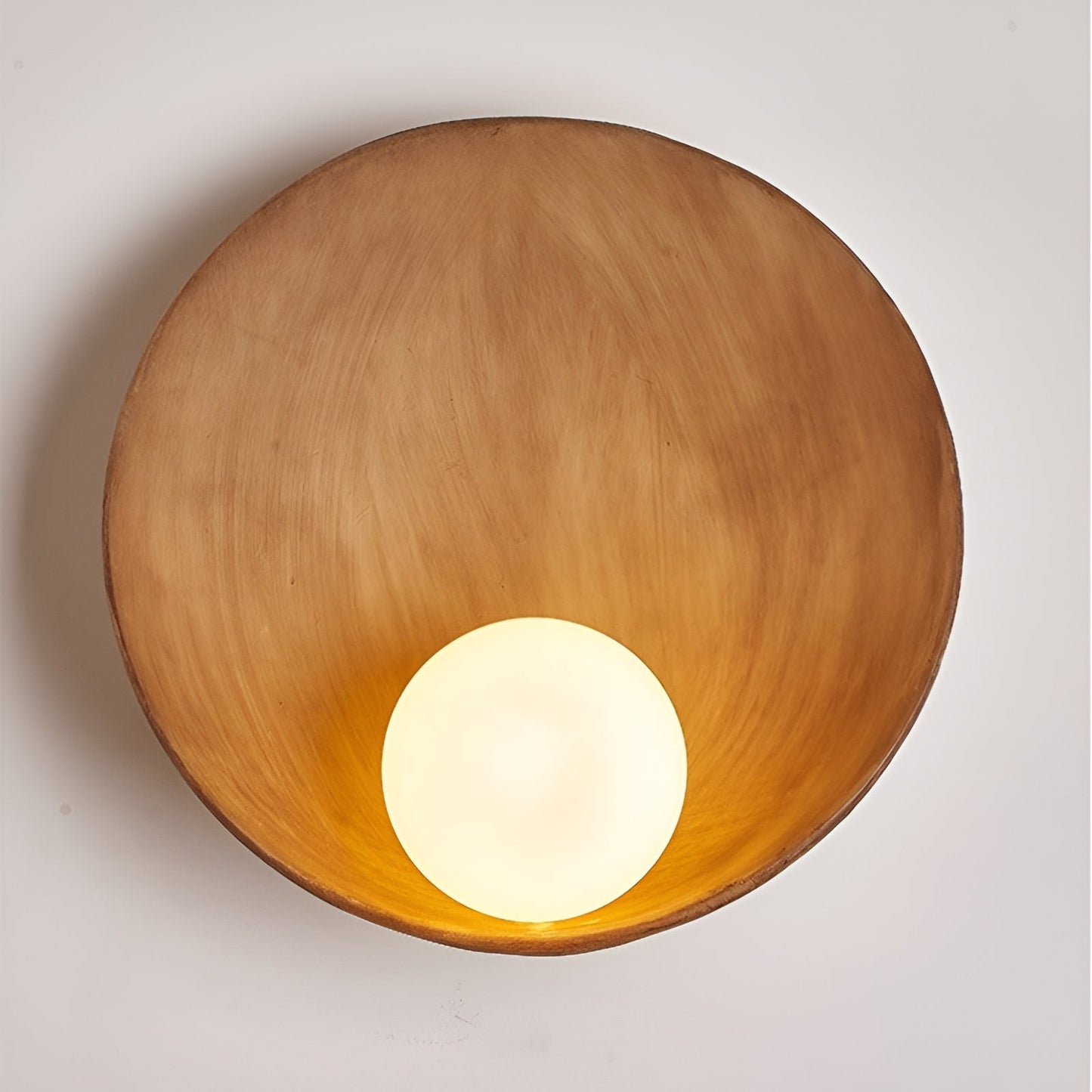 LumiSphère | Witte Wandlamp met Wabi-Sabi Design