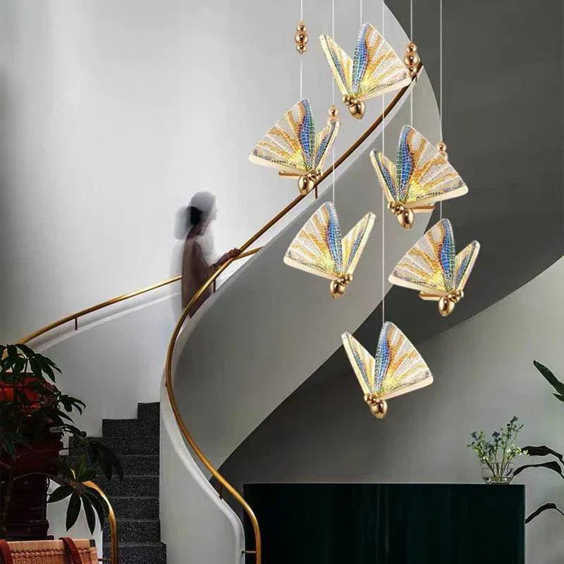 AureliaGlow – Luxe Vlinder Hanglamp voor Sfeervolle Verlichting