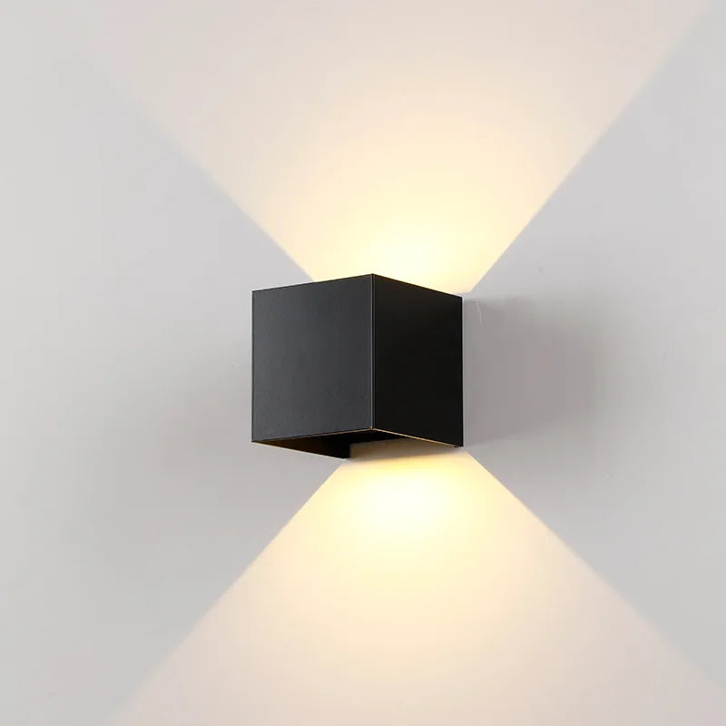 SquareGleam - Verstelbare Vierkante LED Wandlamp