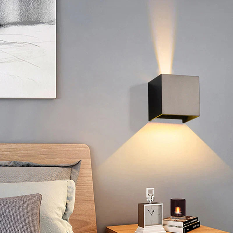 SquareGleam - Verstelbare Vierkante LED Wandlamp