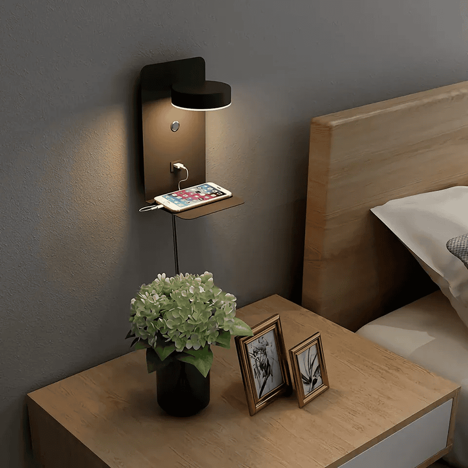 Luca - Moderne Dimbare Nachtlamp met USB Oplaadfunctie