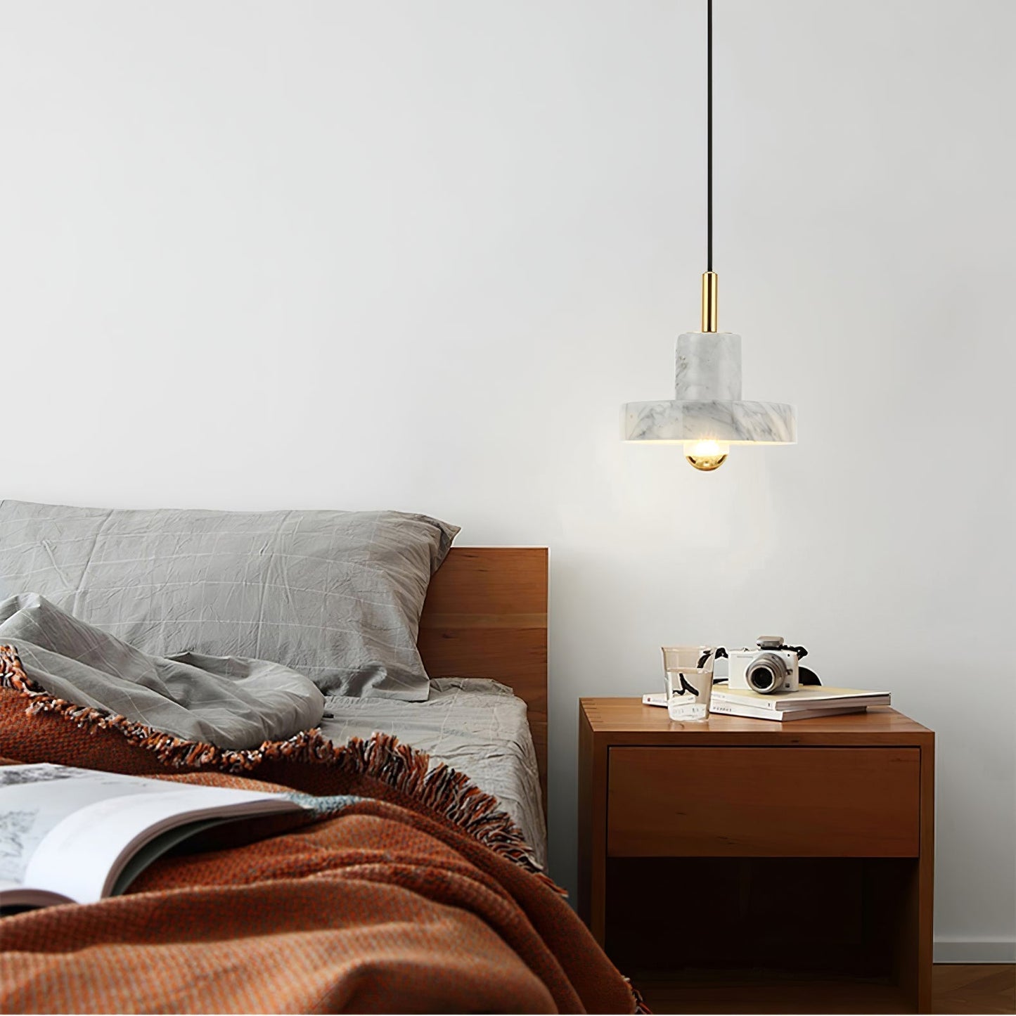 AuraMarbre – Chique Marmeren Hanglamp voor Luxe Verlichting