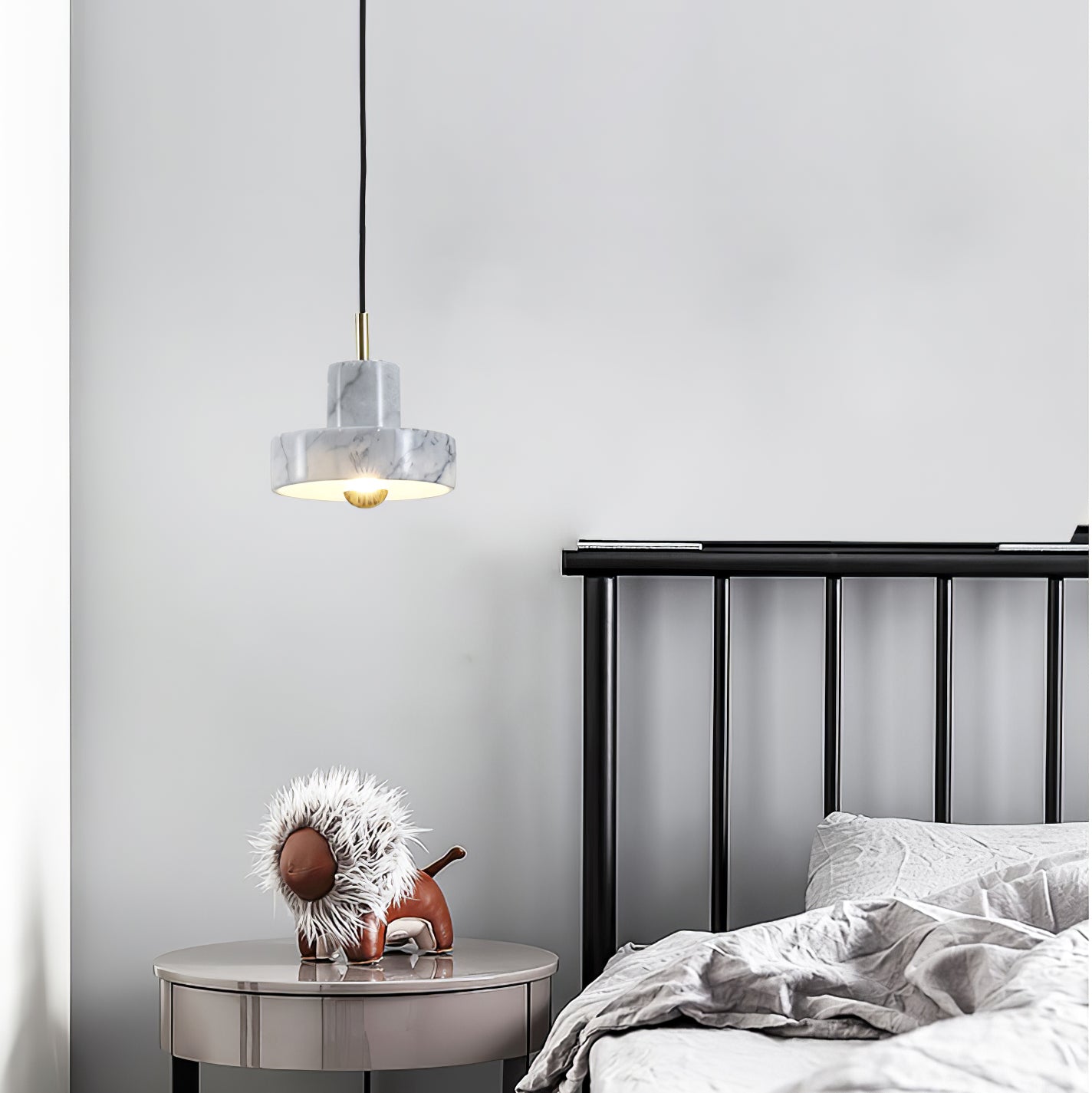 AuraMarbre – Chique Marmeren Hanglamp voor Luxe Verlichting