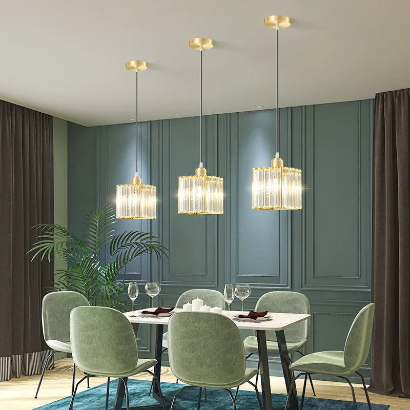 CrystalGlow - Luxueuze LED Kristallen Hanglamp voor Woonkamer en Eetkamer met Modern Design