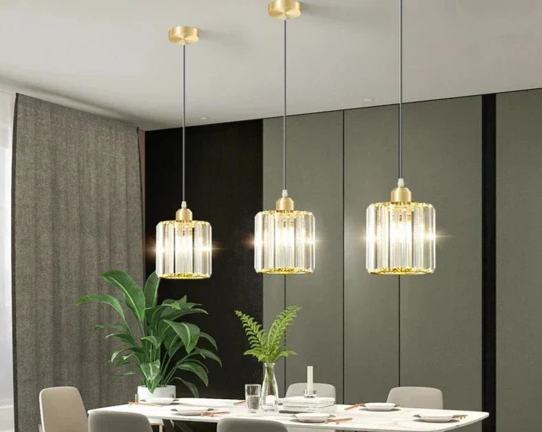 CrystalGlow - Luxueuze LED Kristallen Hanglamp voor Woonkamer en Eetkamer met Modern Design