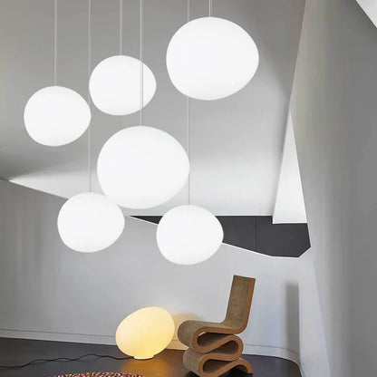 CelestialGlow – Ronde Glazen Hanglamp voor Moderne Sfeer