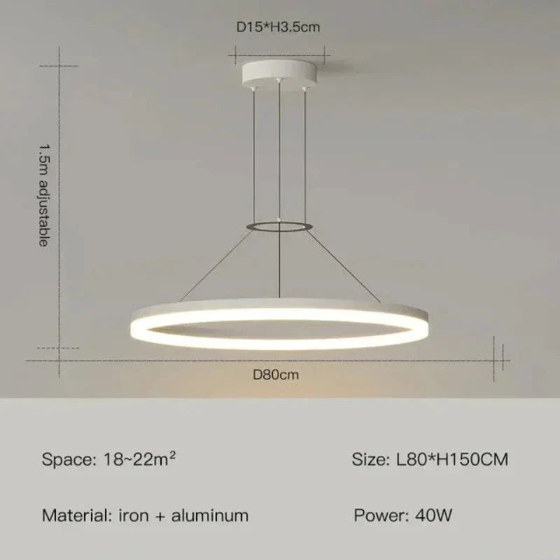 AuraLoom - Slanke Moderne LED Hanglamp