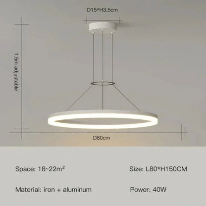 AuraLoom - Slanke Moderne LED Hanglamp