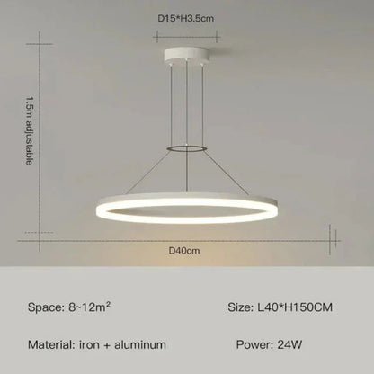 AuraLoom - Slanke Moderne LED Hanglamp