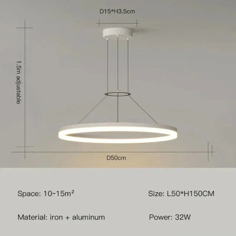 AuraLoom - Slanke Moderne LED Hanglamp