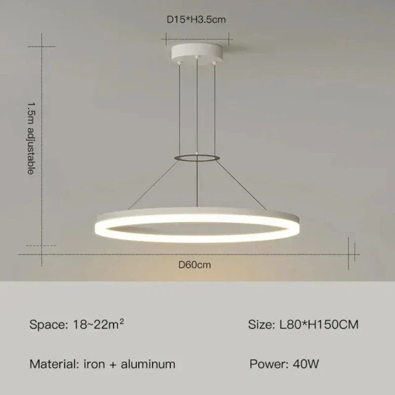 AuraLoom - Slanke Moderne LED Hanglamp