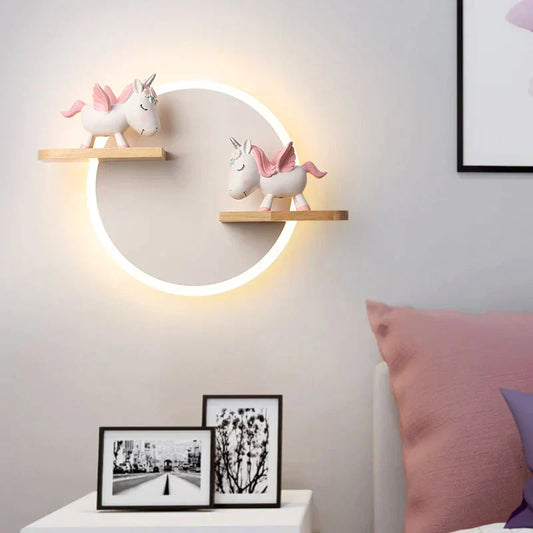 EenhoornDroom - Schattige LED-Wandlamp voor de Kinderkamer