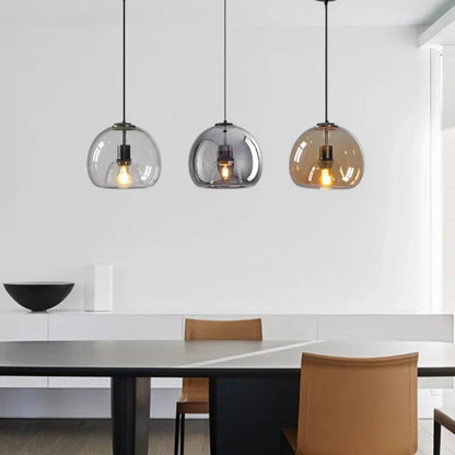 GlassAura - Luxe Glazen Hanglamp voor Elegante Verlichting