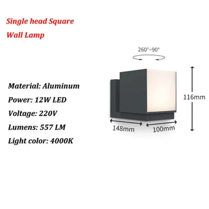 LumiVista - Moderne LED Buitenwandlamp