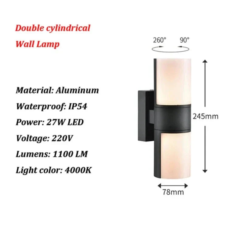 LumiVista - Moderne LED Buitenwandlamp