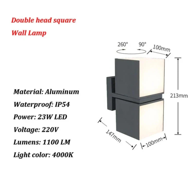 LumiVista - Moderne LED Buitenwandlamp