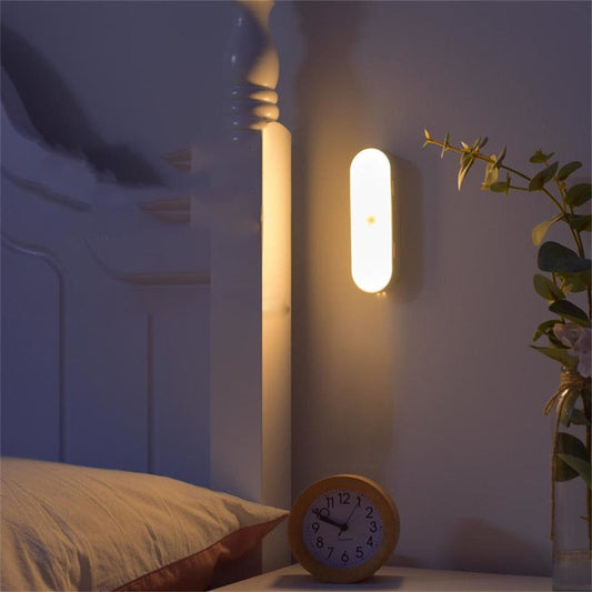 LumosSense | LED USB Oplaadbaar Draadloos Bewegingssensor Wandlamp