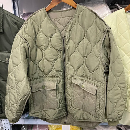 Jade - Dames Oversized Quilted Jas | Groene Gewatteerde Winterjas