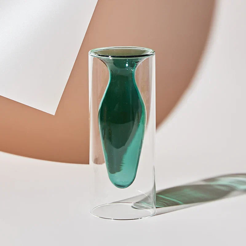 GlassBloom - Kleurrijke Scandinavische Artistieke Glazen Vaas