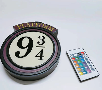 Platform 9 3/4 LED Nachtlamp - Magische Wanddecoratie