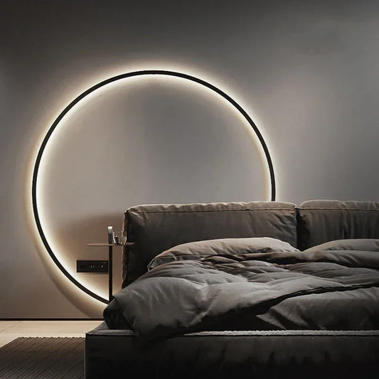 RingGlow - Moderne LED Ronde Ring Wandlamp | Minimalistische Sfeerlamp