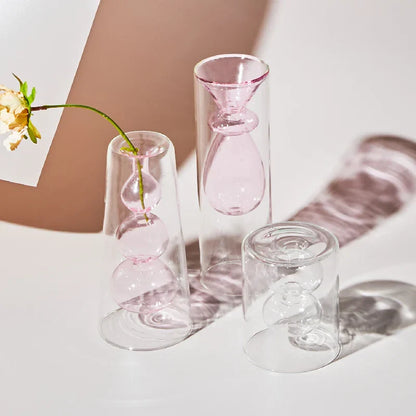 GlassBloom - Kleurrijke Scandinavische Artistieke Glazen Vaas