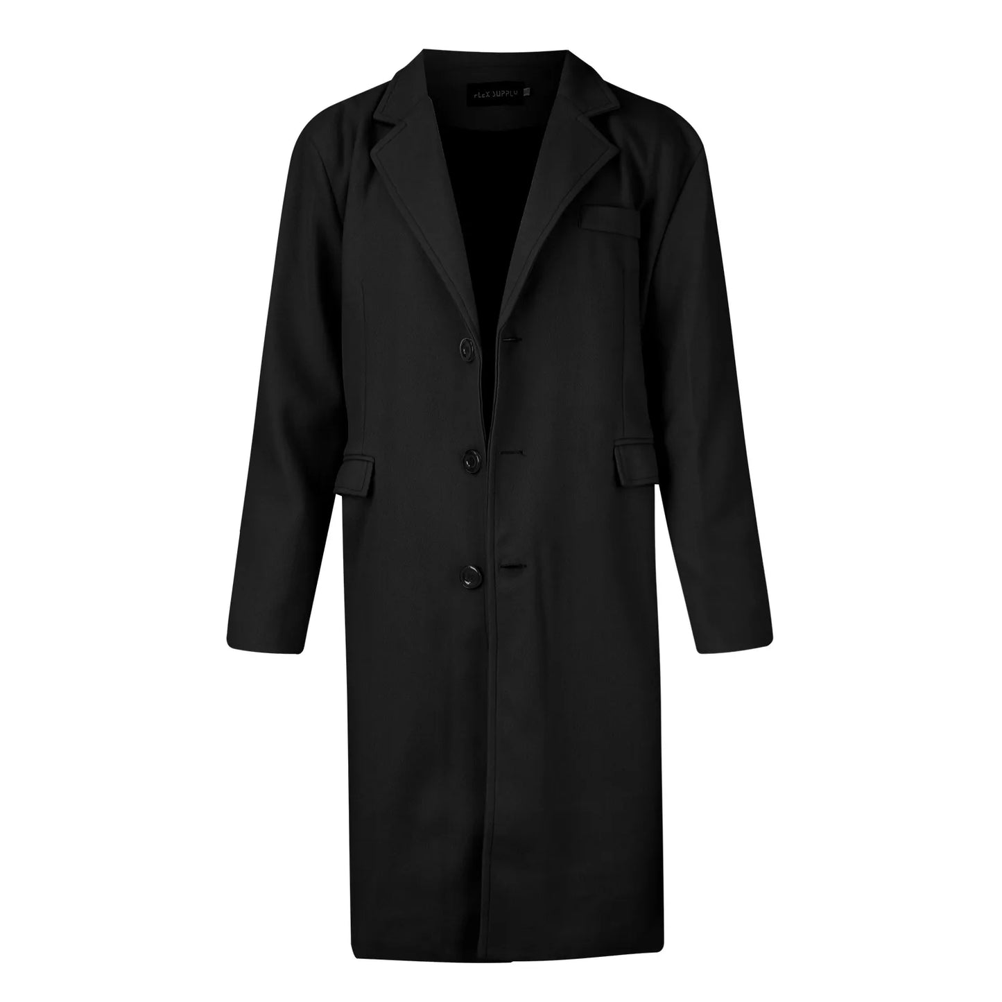 Bram - Heren Herfst/Winter Lange Trenchcoat | Winddichte Woljas met Elegant Brits Design