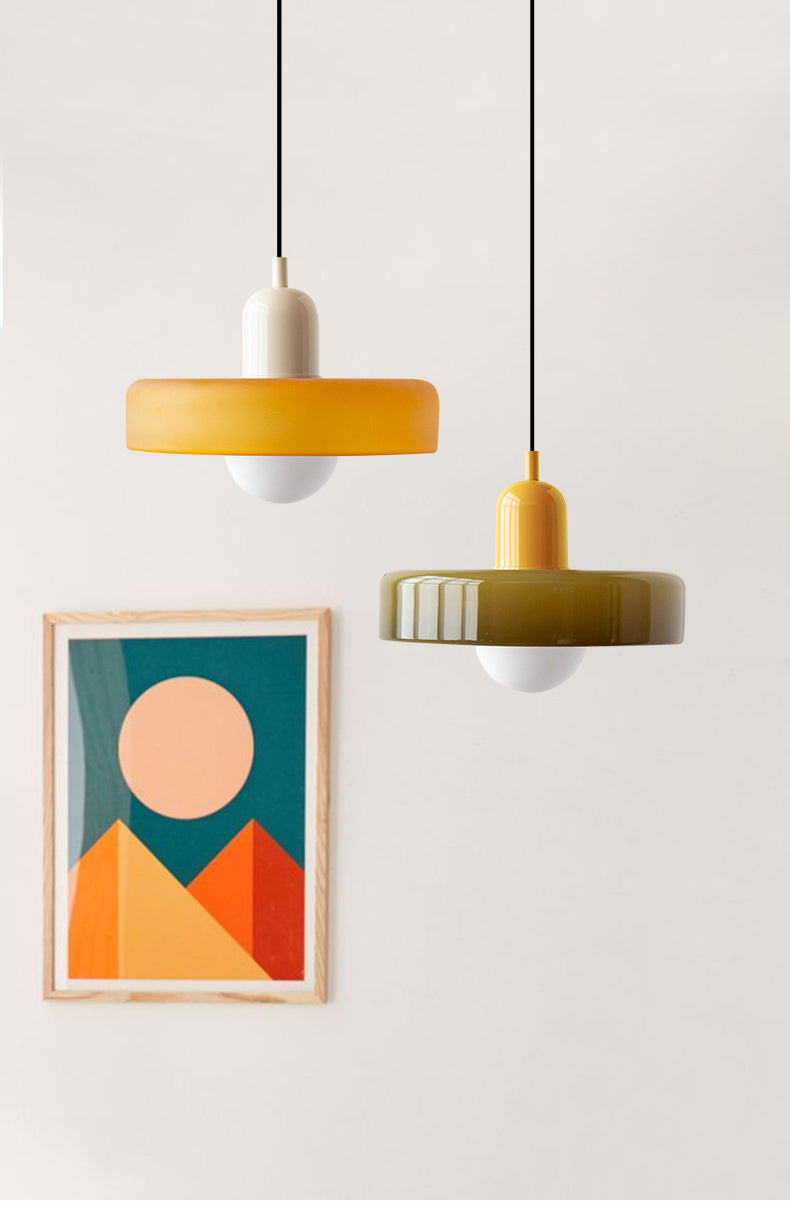 Nordic Retro Glazen Hanglamp - Moderne Verlichtingsarmatuur