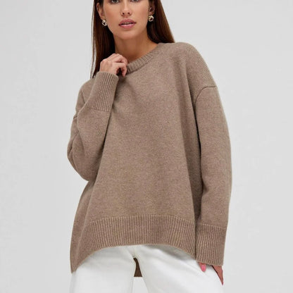 Emma - Dames Cashmere Trui | Losse Gebreide Winter Pullover