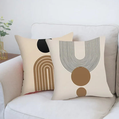 Livia – Decoratieve Kussenhoes met Abstract Patroon voor een Modern Interieur