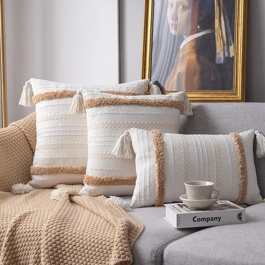 VelvetTuft – Luxe Kussenhoes met Tufted Design voor Woonkamer en Slaapkamer