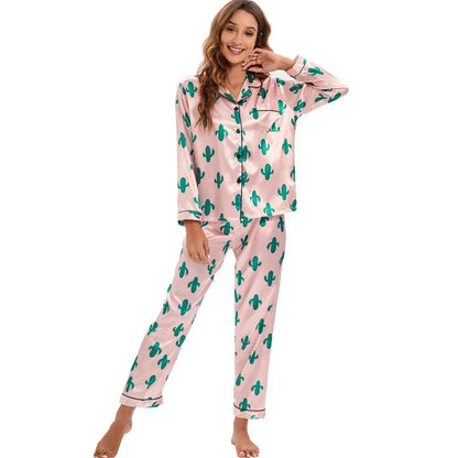 Sophie - Luxe Dames Pyjama & Loungewear Set | Gestreepte Cardigan met Lange Mouwen en Broek voor Comfort en Stijl