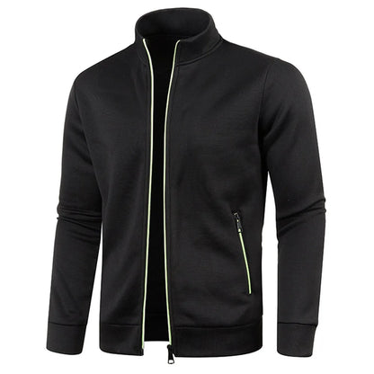 Jasper - Heren Zipper Jacket | Stand Collar Fleece Sweatshirt voor Straatmode