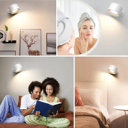 FlexiBright - Moderne LED Wandlamp | 2000mA USB Oplaadbaar met Aanraakbediening