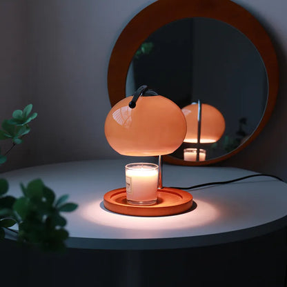 GlowSphere | Elegante Glazen Kaarsverwarmingslamp voor een Betoverende Ervaring