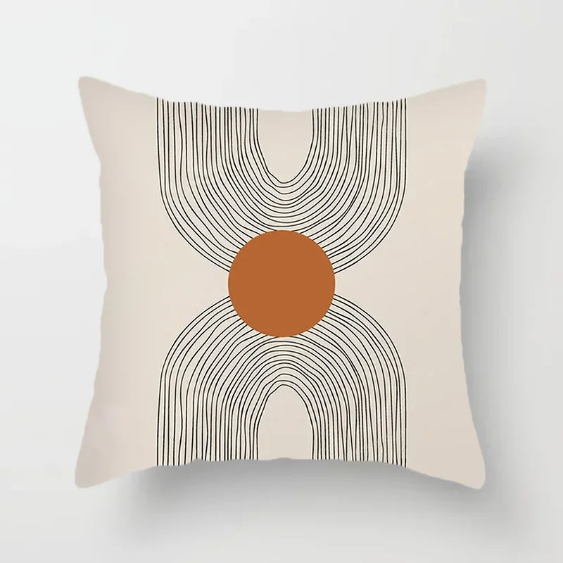 Livia – Decoratieve Kussenhoes met Abstract Patroon voor een Modern Interieur