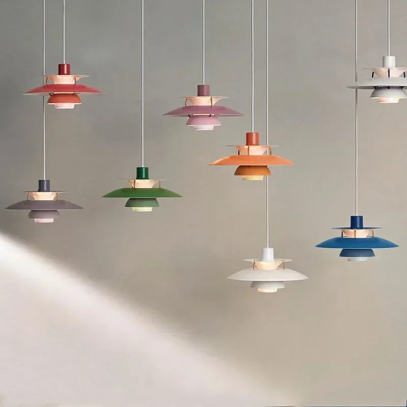 ColorUmbra - Nordic Creatieve Hanglamp | Kleurvolle Paraplu LED Kroonluchter