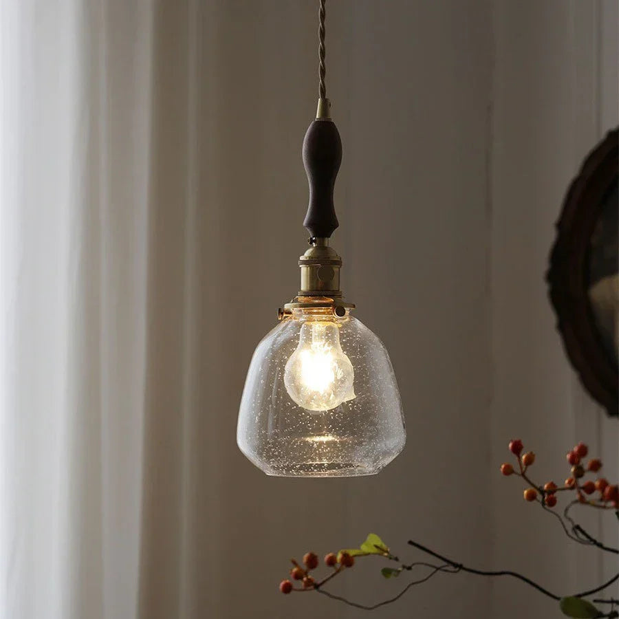 VintageLustre - Elegante Glazen Hanglamp