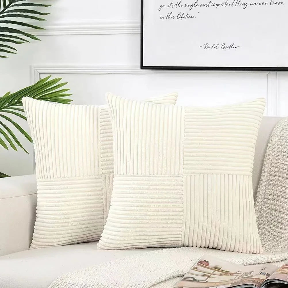 Clara – Zachte Corduroy Kussenhoes voor Luxe Woondecoratie