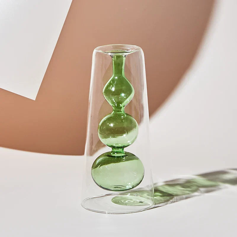 GlassBloom - Kleurrijke Scandinavische Artistieke Glazen Vaas