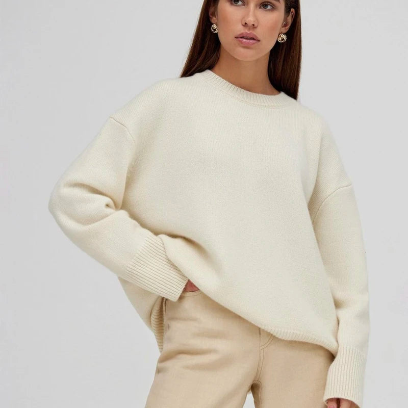 Emma - Dames Cashmere Trui | Losse Gebreide Winter Pullover