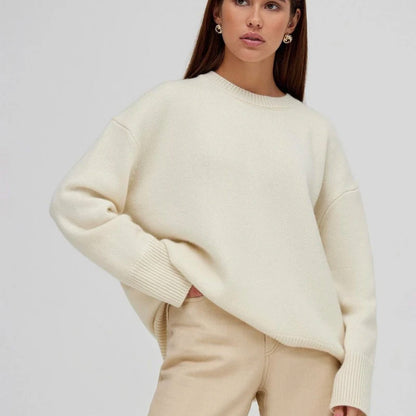 Emma - Dames Cashmere Trui | Losse Gebreide Winter Pullover