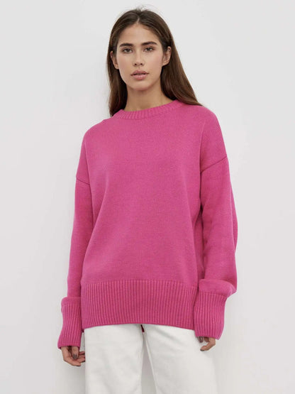 Emma - Dames Cashmere Trui | Losse Gebreide Winter Pullover